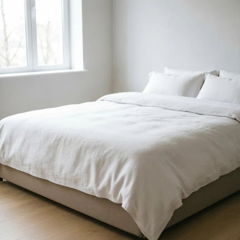 Imagem ilustrativa de lençol branco em cama, foto real do produto em breve