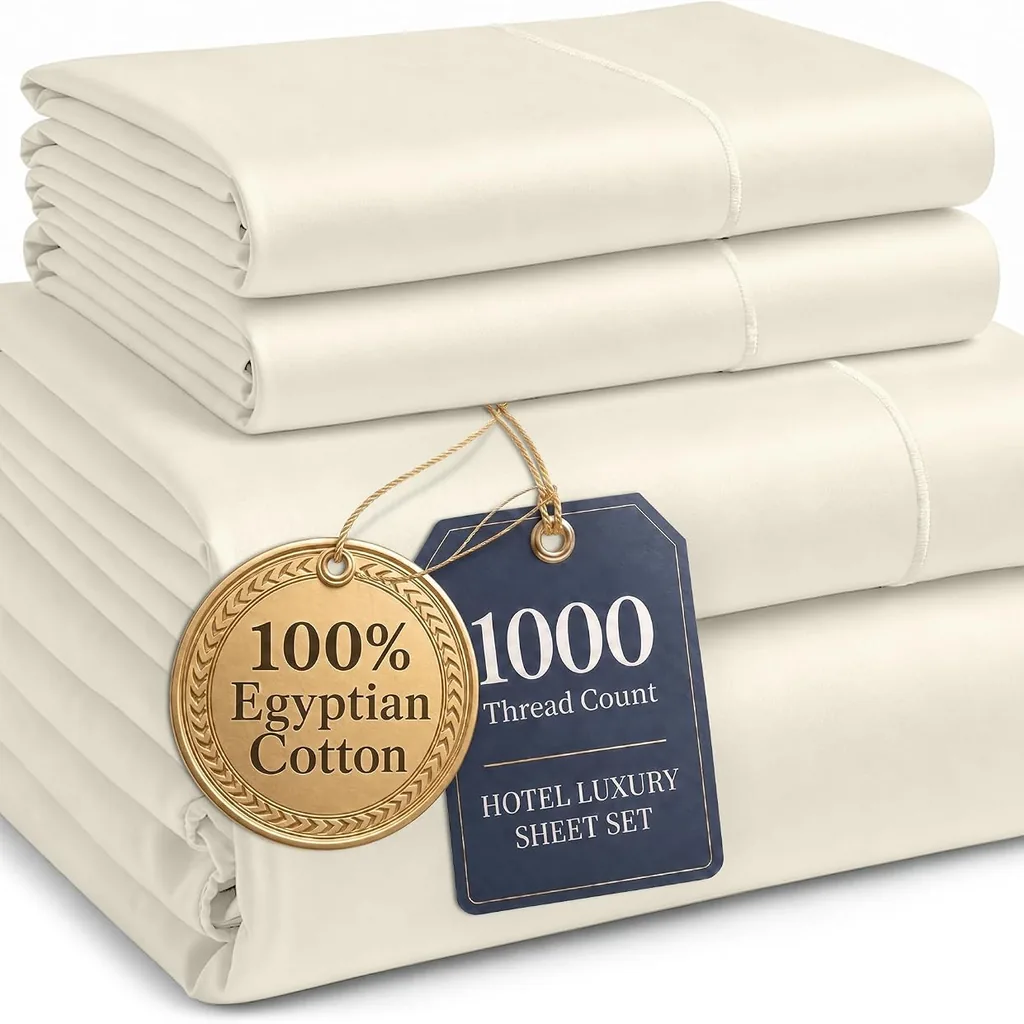 Conforto Luxo Ultramacio Bolso Queen 1000 fios algodão egípcio