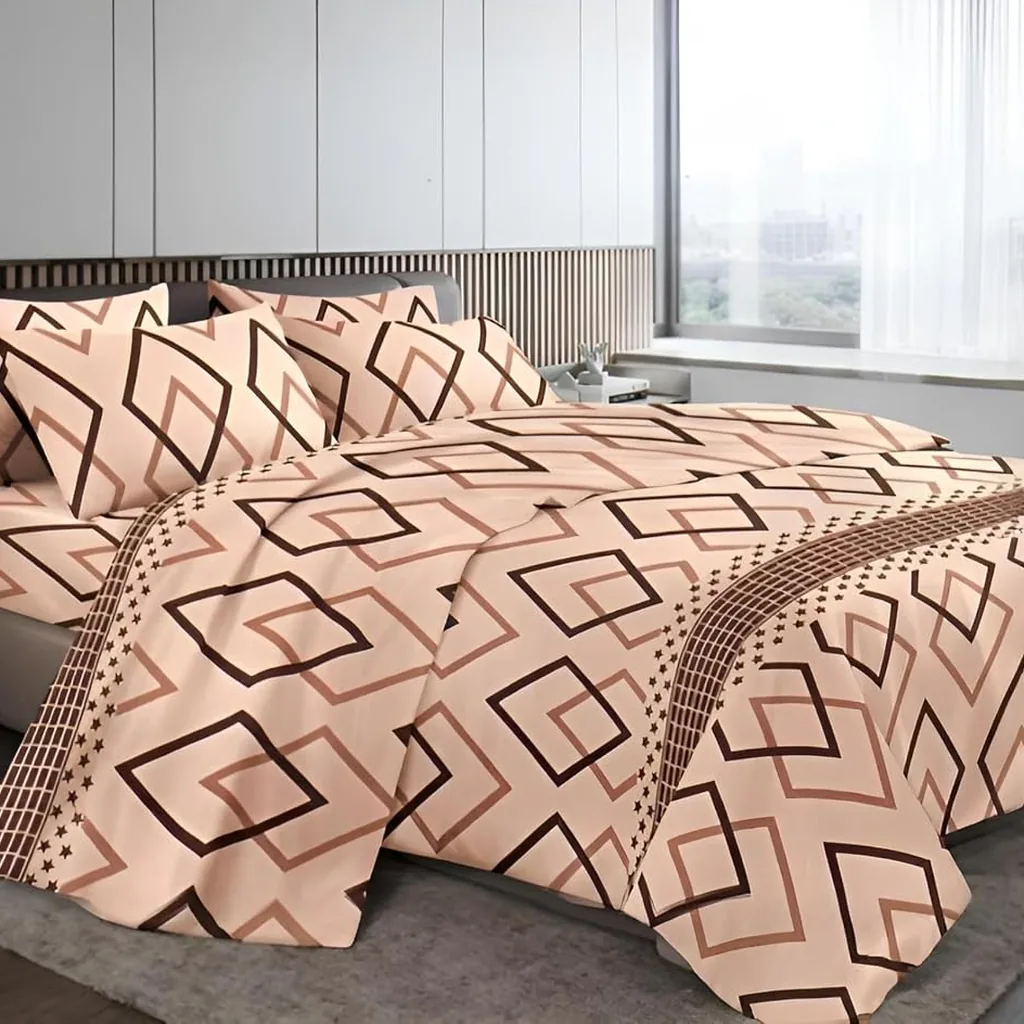 King Luxo Lencoel Estampado Importado Bronze Casal 1200 fios algodão egípcio