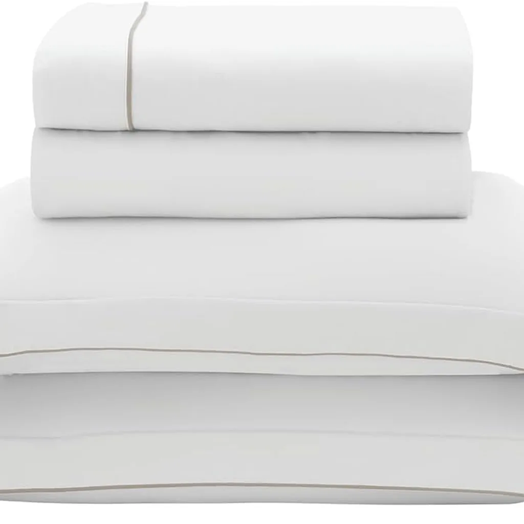 Camesa Neo Premiere Bege Queen 300 fios algodão egípcio