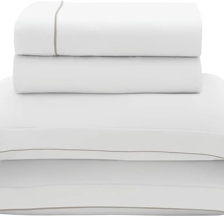 Camesa jogo de cama Queen Neo Premiére 300 fios 100% algodão, 4 peças, bege