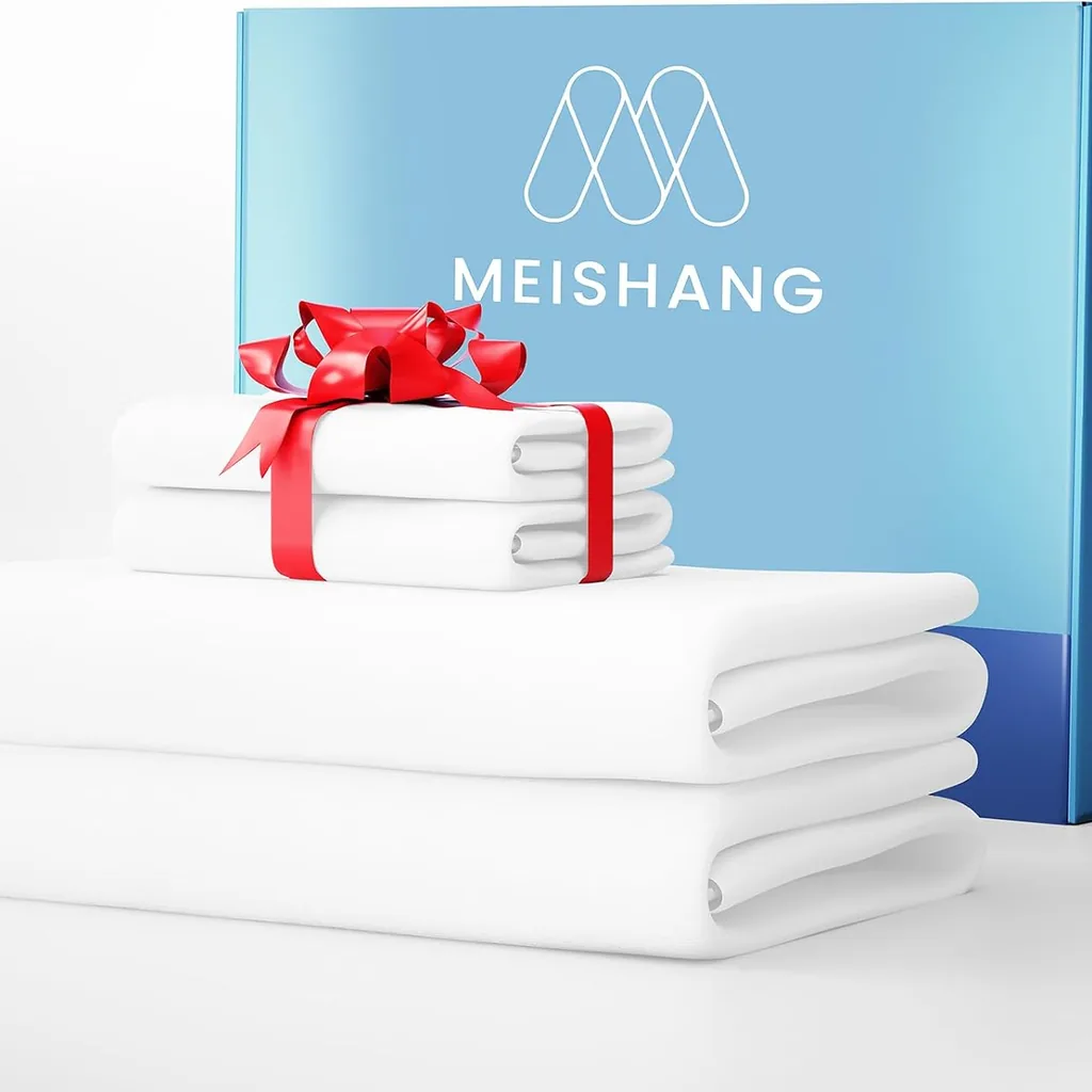 MEISHANG Bolso Extra Profundo Serve Queen 600 fios algodão egípcio