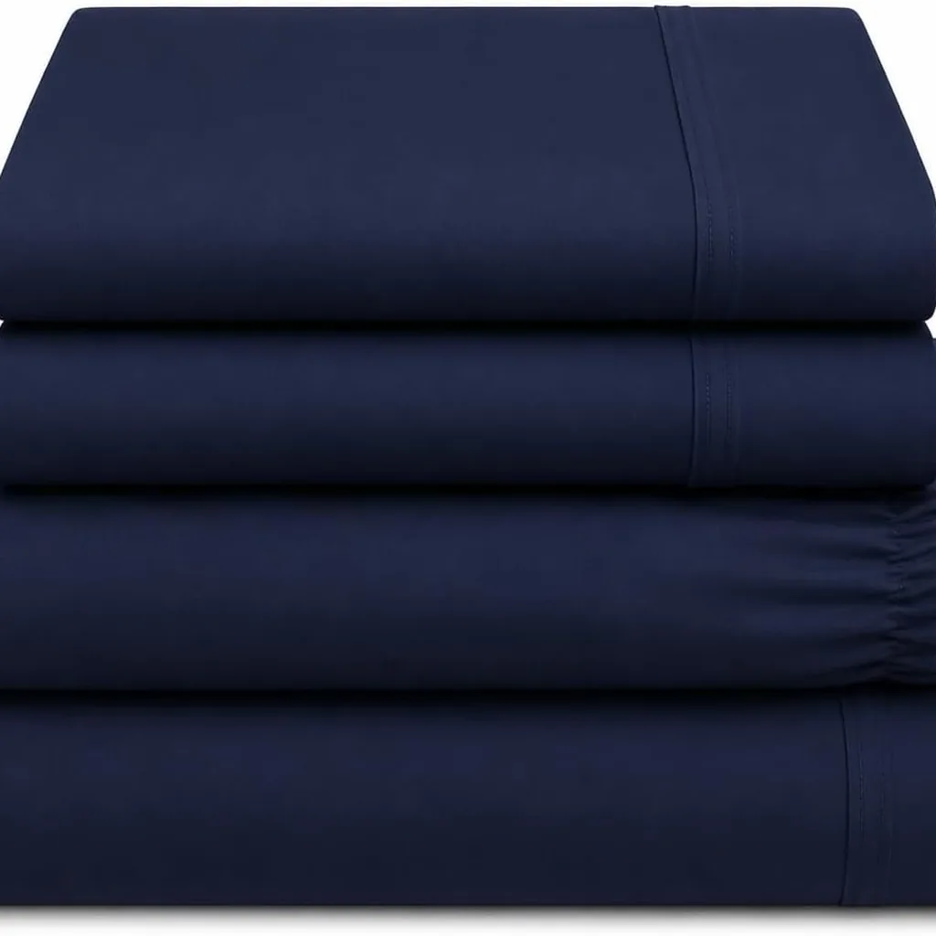 Percal Elastico Premium Azul Queen 600 fios algodão egípcio